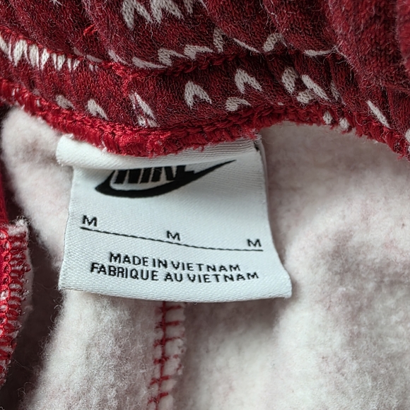 Nike Club Fleece Holiday Joggers M Red Men's - Picture 5 of 8